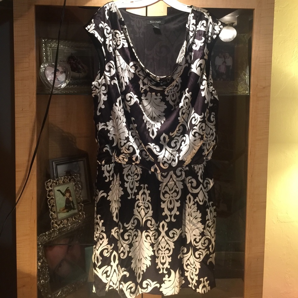 White House black market lined tunic dress