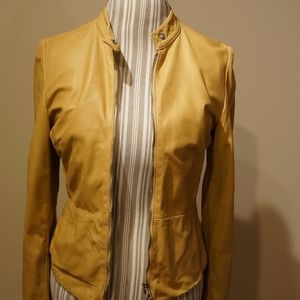 BRUNELLO CUCINELLI Moto Leather Jacket Size 6
