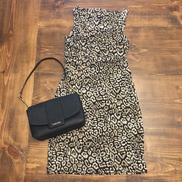 Ann Taylor Dresses & Skirts - Ann Taylor Leopard Print Sleeveless Dress