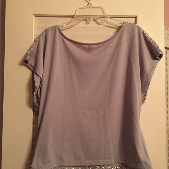 Silver glitter top - Picture 2 of 3