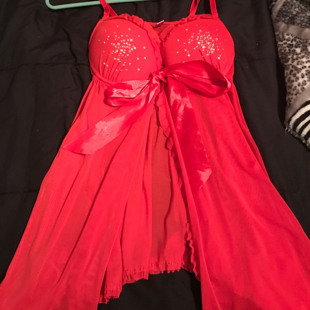 Sexy red lingerie