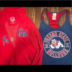 Fresno State sweater tank combo.