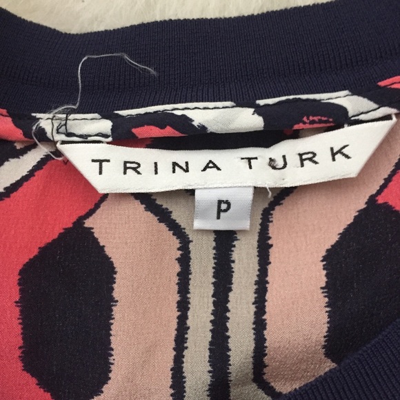 TRINA TURK short sleeve Blouse Sz P (0) - Picture 3 of 7