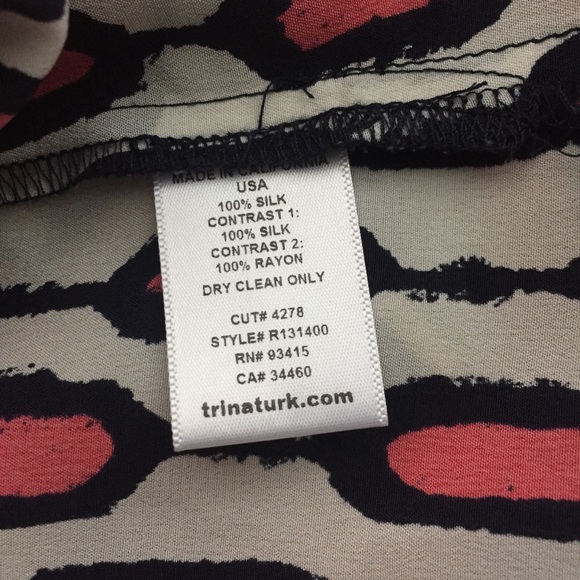 TRINA TURK short sleeve Blouse Sz P (0) - Picture 6 of 7