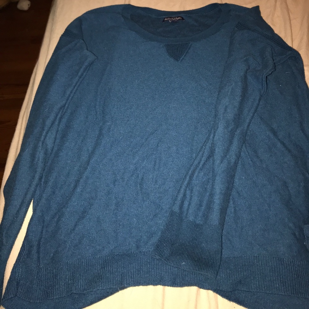 AE blue sweater