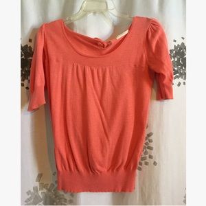 Cute Coral Sweater Shirt