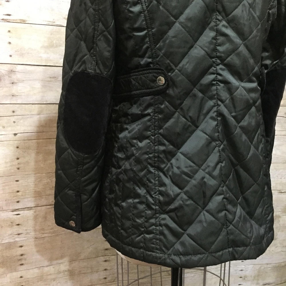 ❌SOLD❌Nautica | Military Green Quilted Barn Jacket - Picture 4 of 8