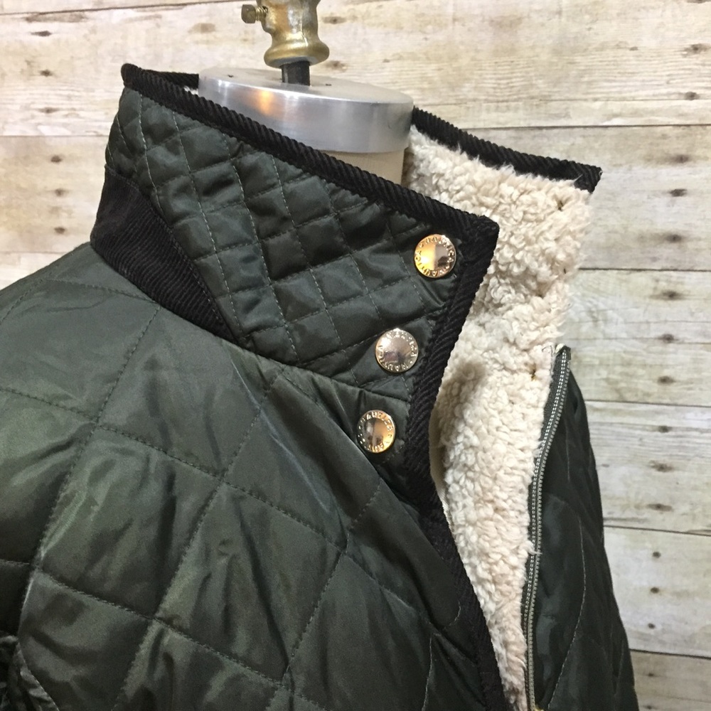 ❌SOLD❌Nautica | Military Green Quilted Barn Jacket - Picture 5 of 8