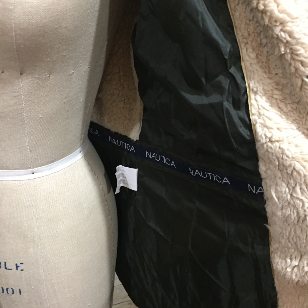 ❌SOLD❌Nautica | Military Green Quilted Barn Jacket - Picture 7 of 8