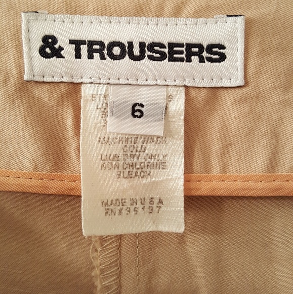 & TROUSERS Capri Pants, Beige,  Size 6 - Picture 4 of 5