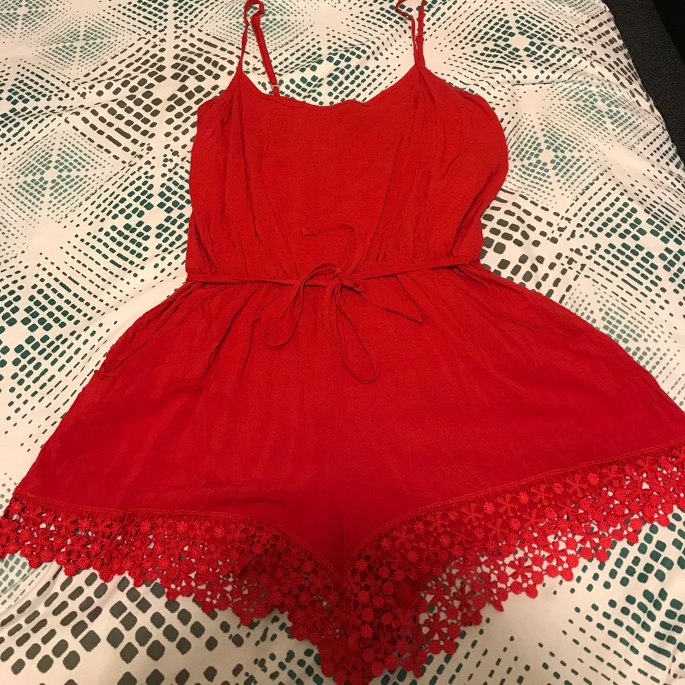 Red romper