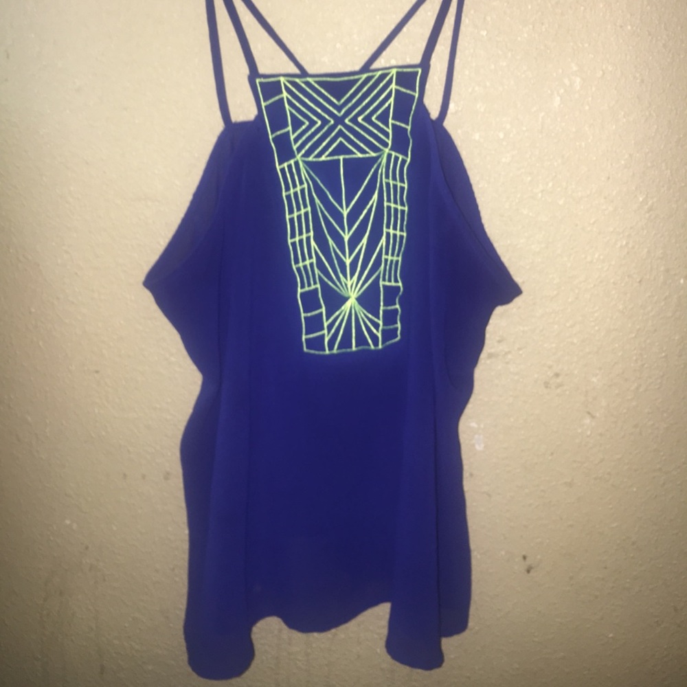 Sheer halter top