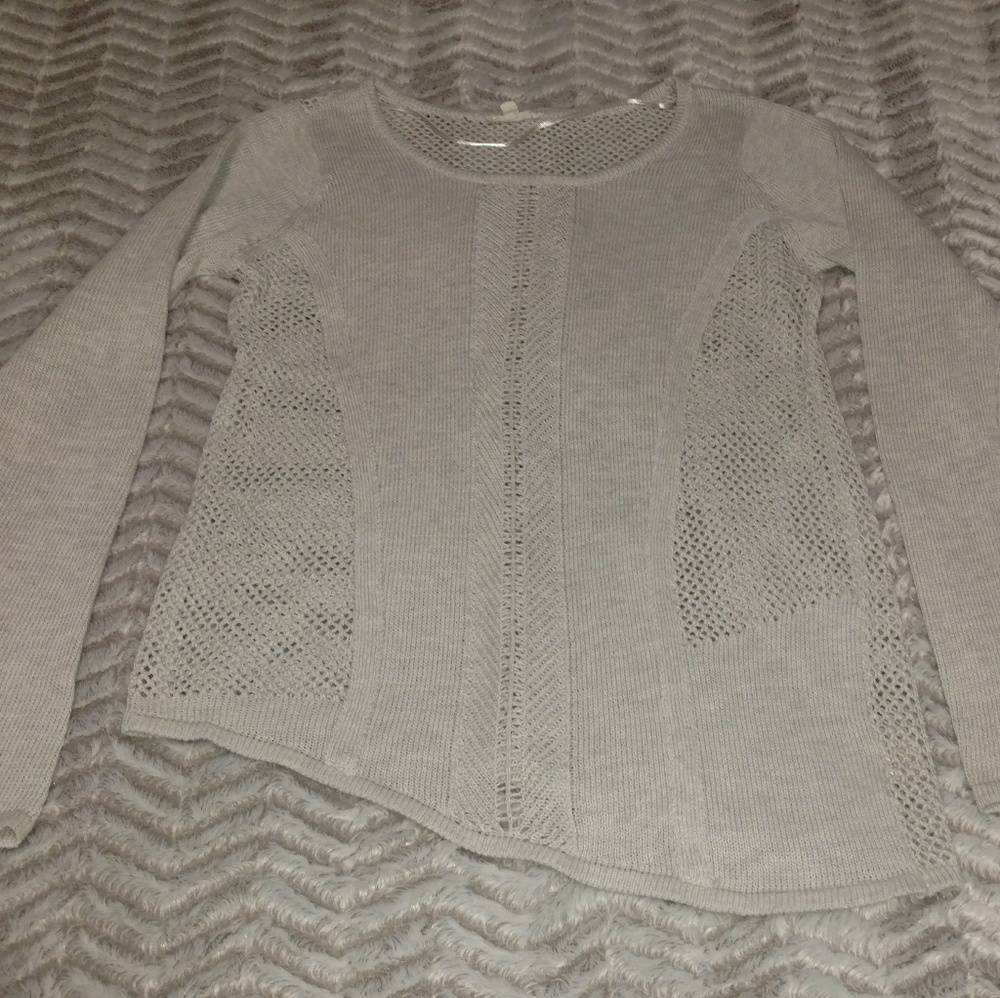Asymmetrical oatmeal sweater