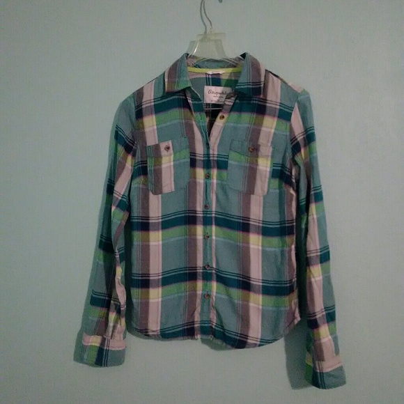 Aeropostale plaid button down top - Picture 3 of 3