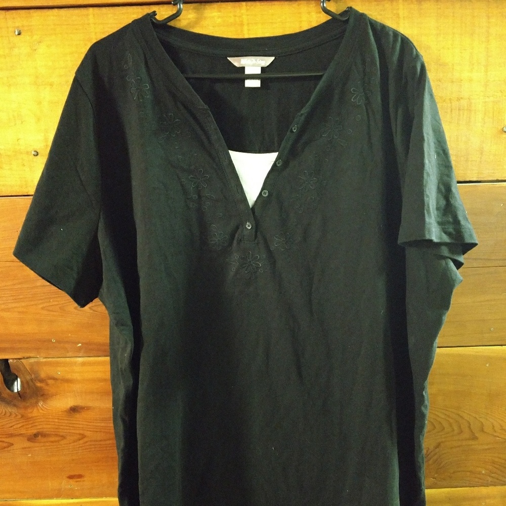 Black casual shirt