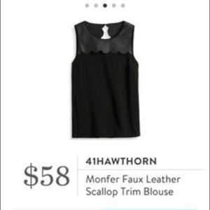 41Hawthorn Black Monfer Blouse - L