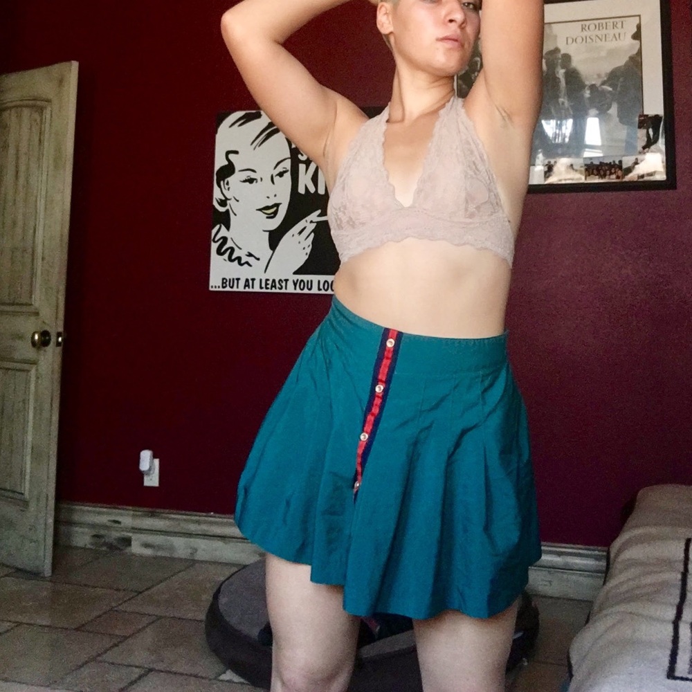 Vintage high wasted school girl skirt