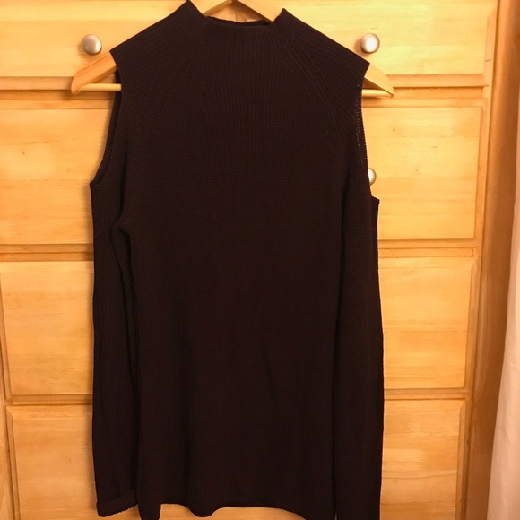 Wilfred Cold Shoulder Sweater - Dark Purple - Picture 4 of 6