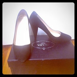Prada suede pumps Prada suede pumps