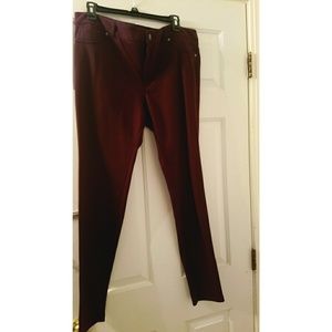 NewYork&Co/Burgundy Jeggings/Sz14