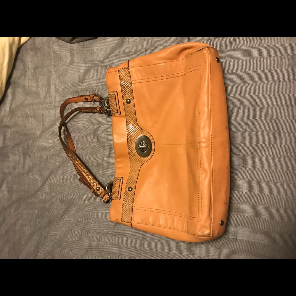 Orange Coach Purse