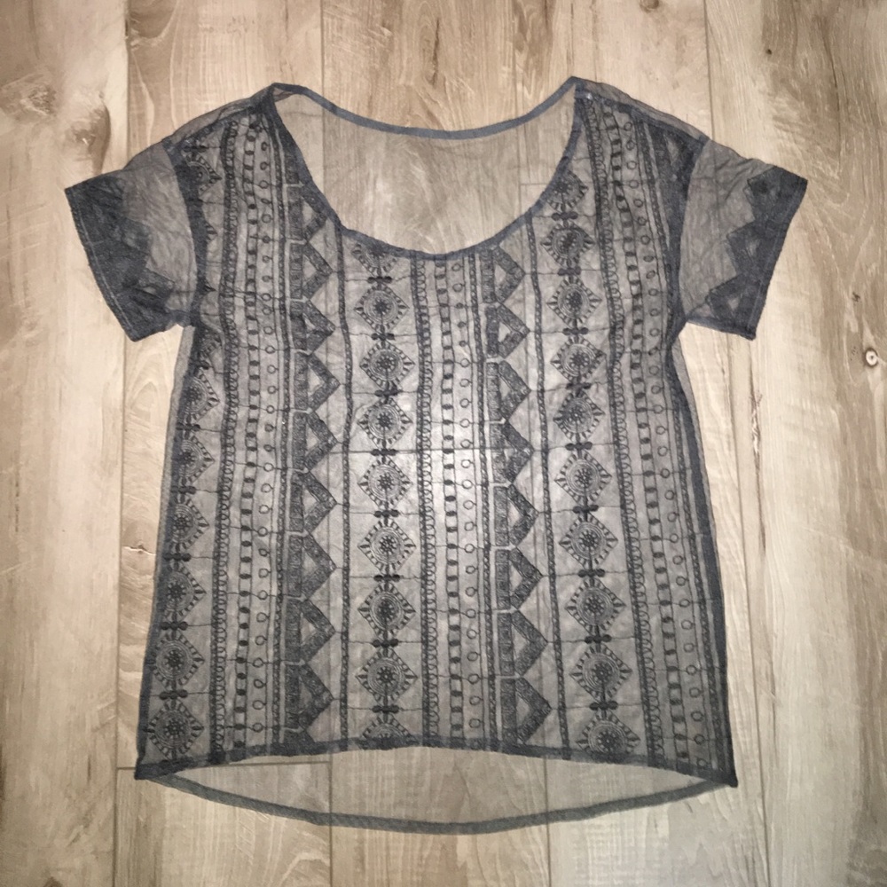 Sheer American Eagle Top