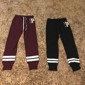Two sets of Victoria’s secrets joggers