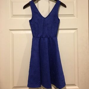 Stunning Deep Blue Mini Dress