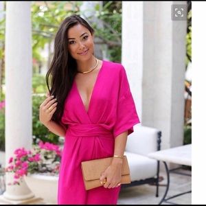 BLOGGER FAVE Issa Geri Hot Pink Kimono