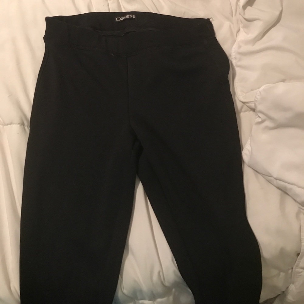Express black work pants
