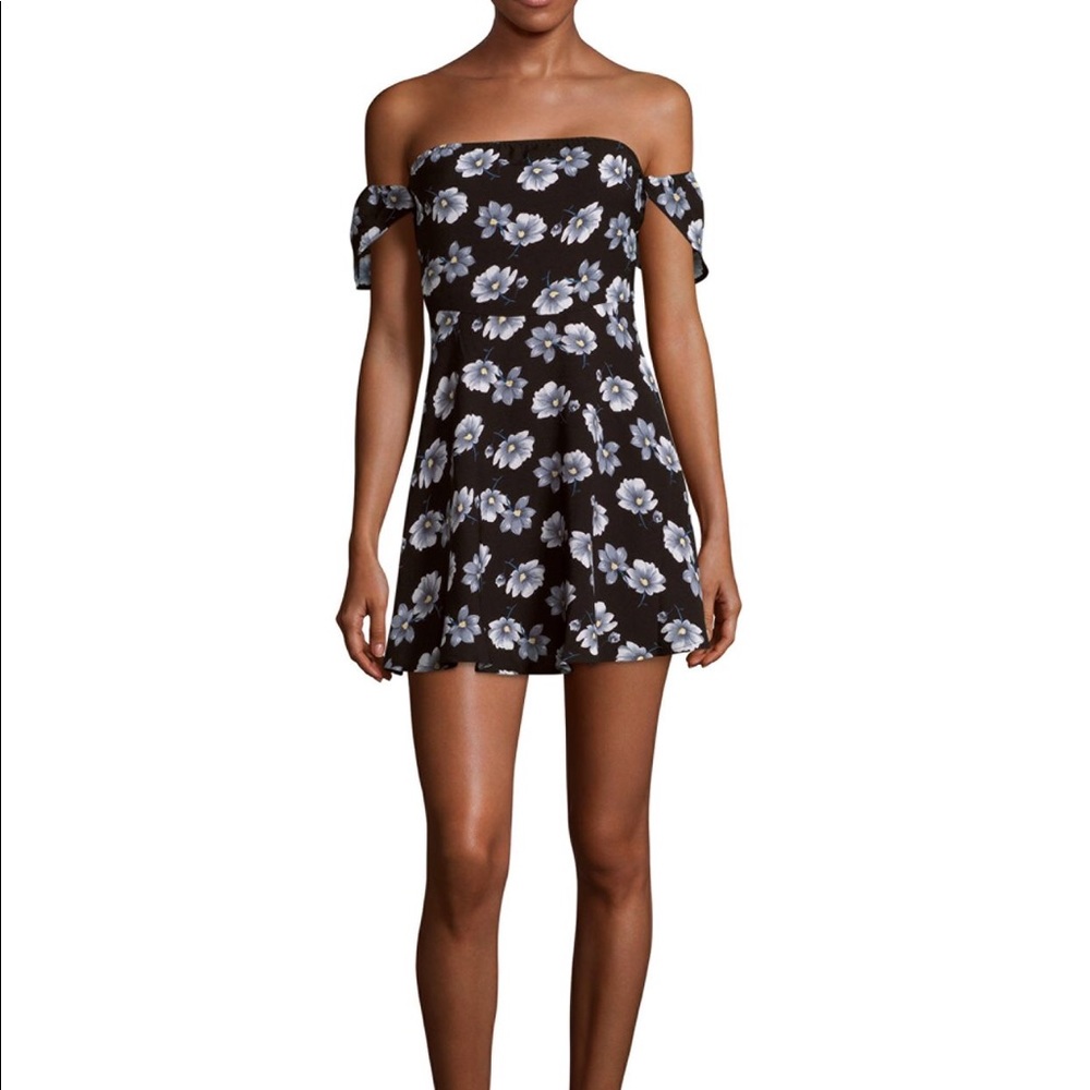 Lucca couture floral off shoulder dress