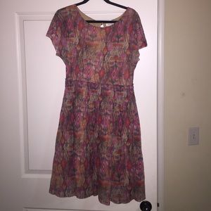 Anthropologie geometric pattern dress Anthropologie geometric pattern dress
