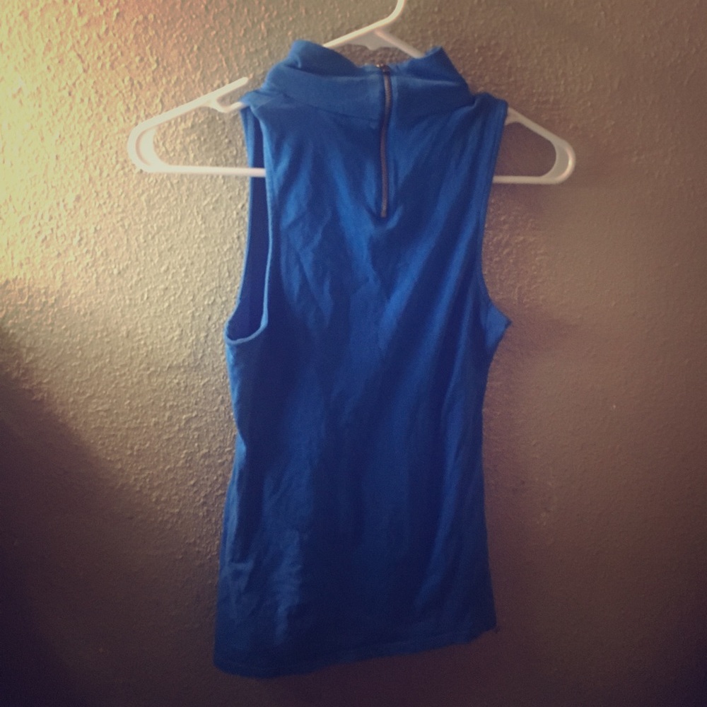Express turtle neck cut off shirt