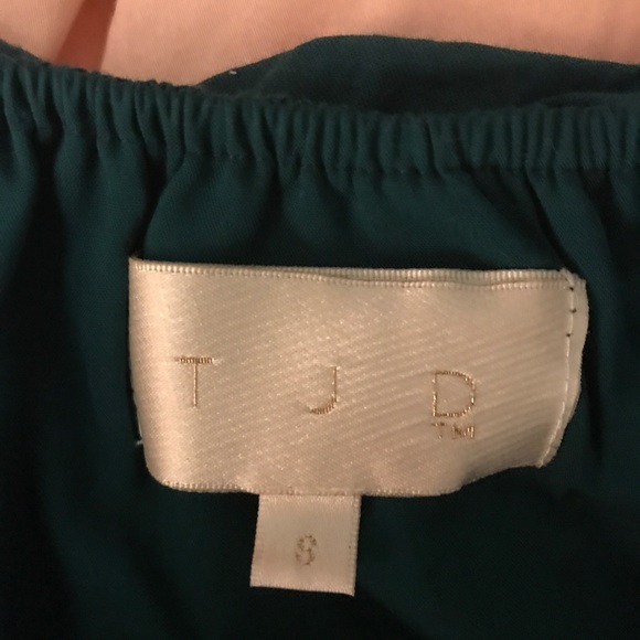 Emerald green off the shoulder dress - Picture 3 of 3