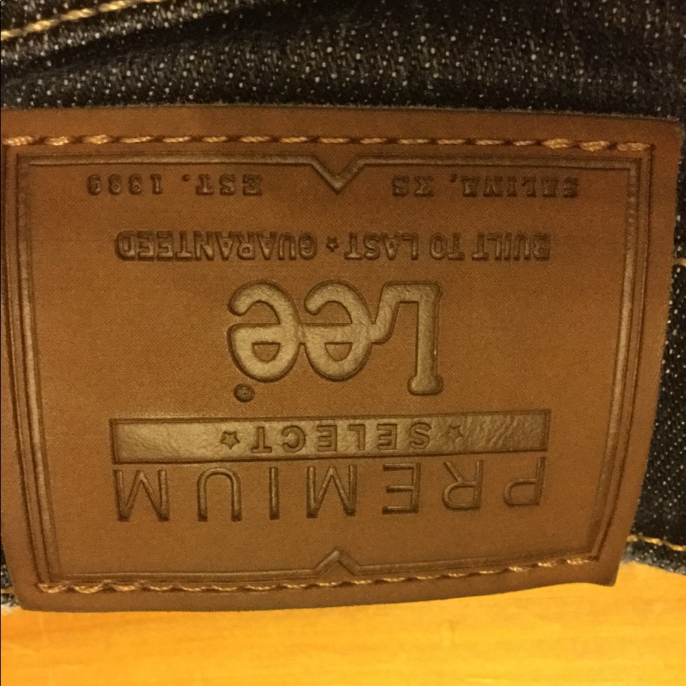 Lee's blue straight leg blue jeans boys size 12