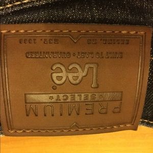 Lee's blue straight leg blue jeans boys size 12