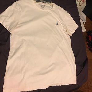 white ralph lauren polo shirt