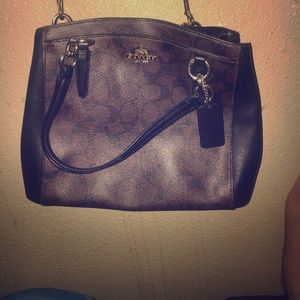 Coach pebble leather bag