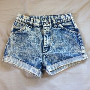 Wrangler High waisted vintage denim shorts