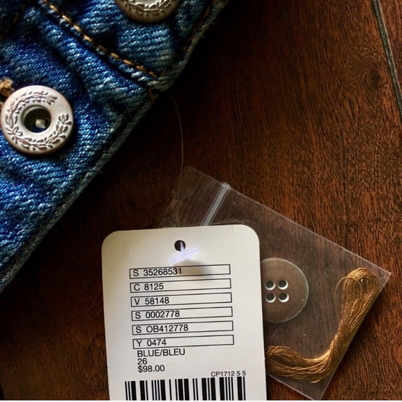 SOLD Free People Denim Overall Shorts - Picture 5 of 6