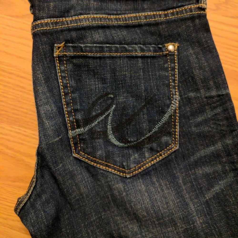Express dark wash jeans, 2S