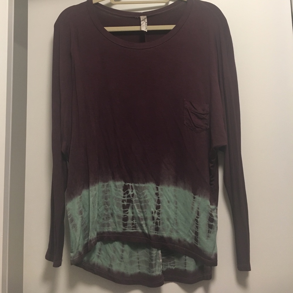 Purple and green long sleeve