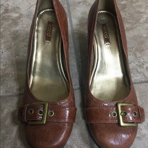 Ecco women brown pumps size 7