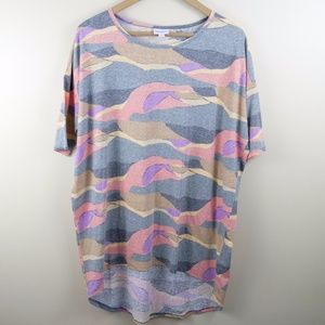 Lularoe Marled multi-colored Irma blouse Lularoe Marled multi-colored Irma blouse