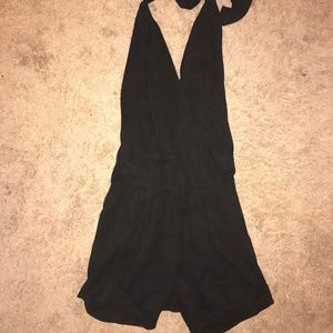 Black halter romper