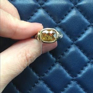 David Yurman Noblesse Ring with citrine stone