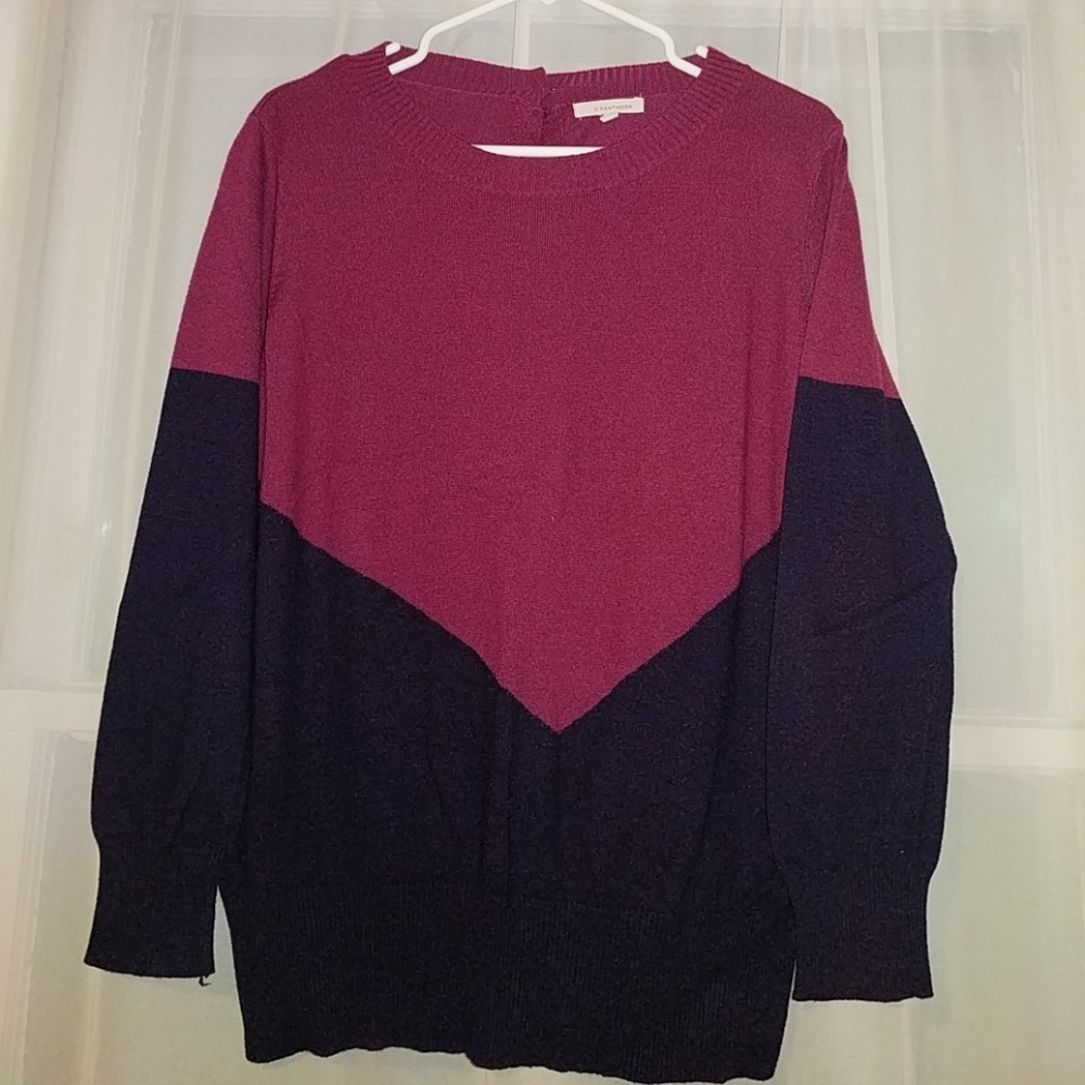 Presley Colorblock Button-Back Sweater- Stitch Fix
