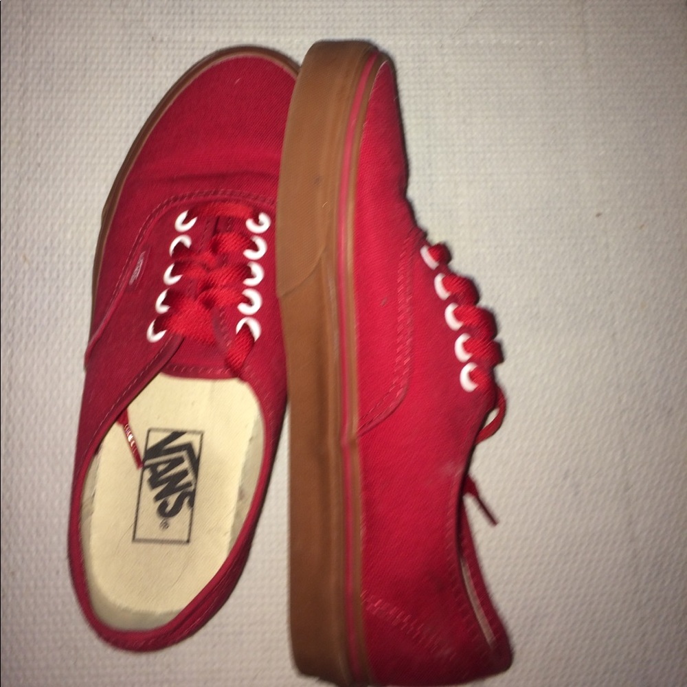 Vans red (gum bottoms)