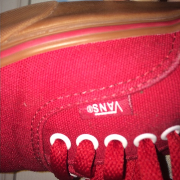 Vans red (gum bottoms) - Picture 5 of 5