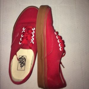 Vans red (gum bottoms)